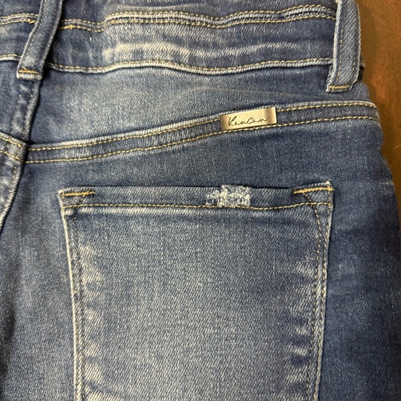 Kancan Jean Shorts Women’s Size Medium Distressed Fringe - Picture 7 of 7